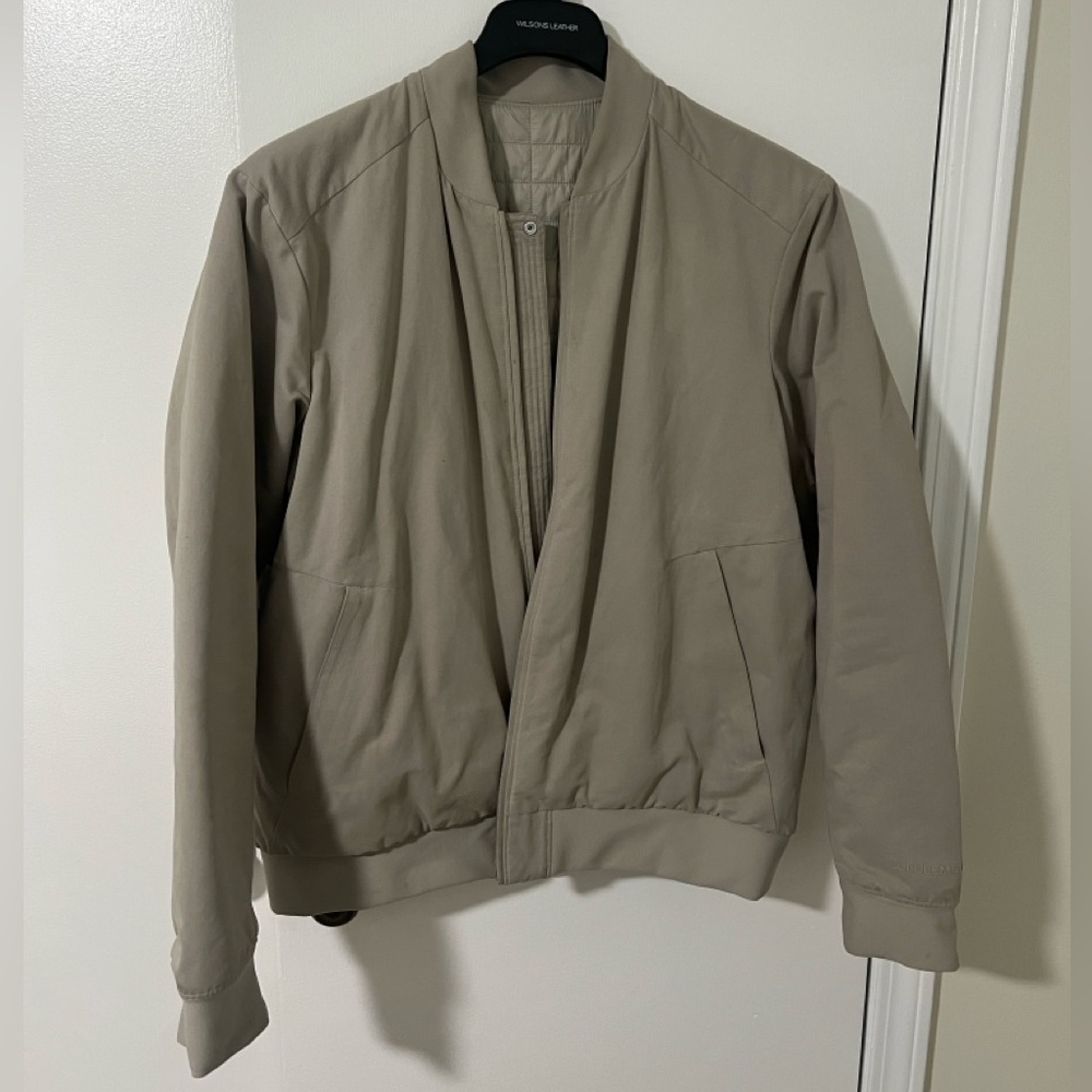 Lululemon Reversible Quilted Bomber Jacket - Size XL - Gray